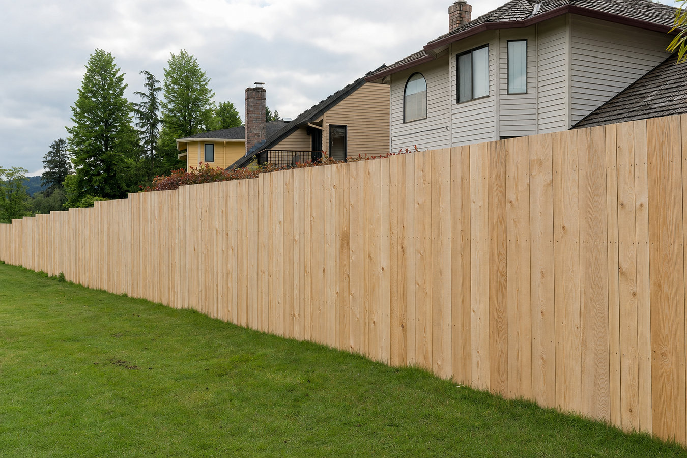 Wood and privacy fence installation